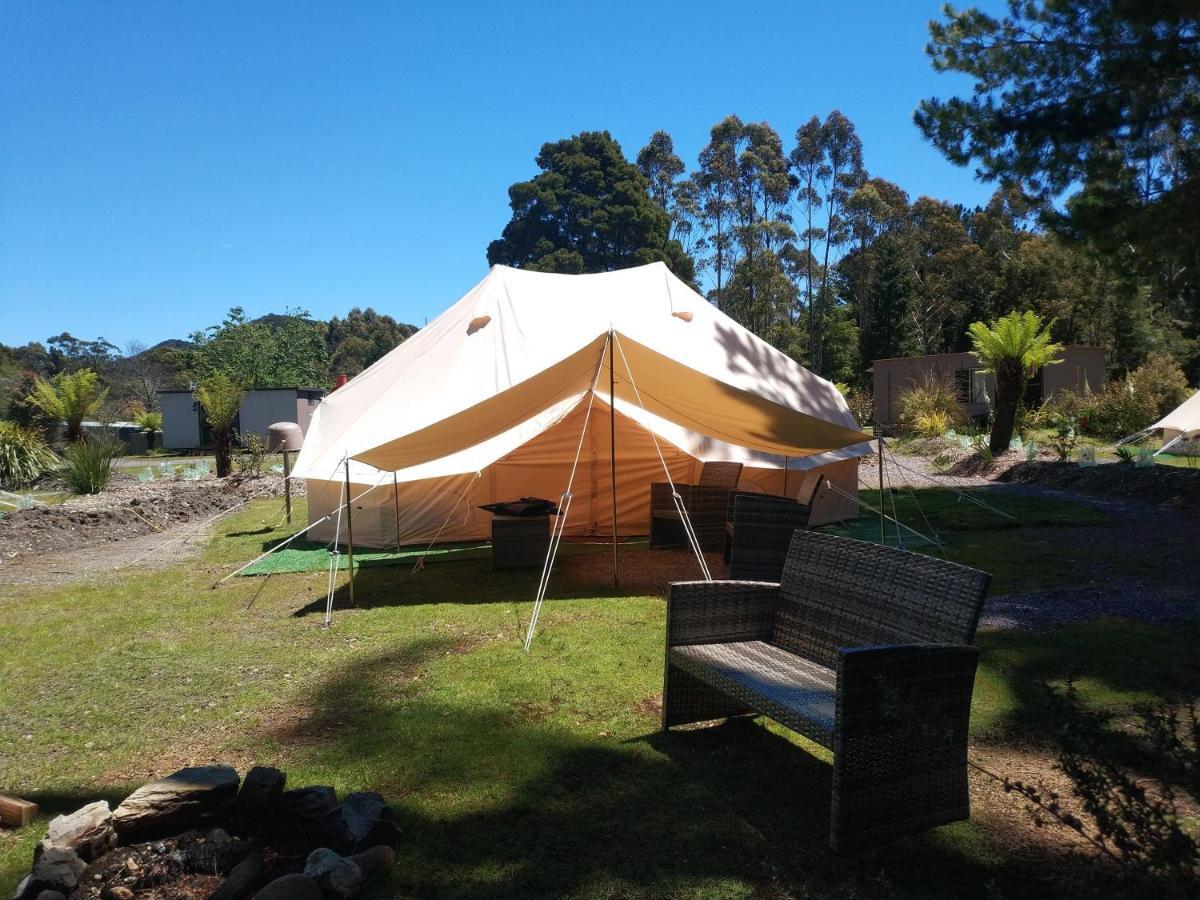 Glamping At Zeehan Bush Camp Buitenkant foto